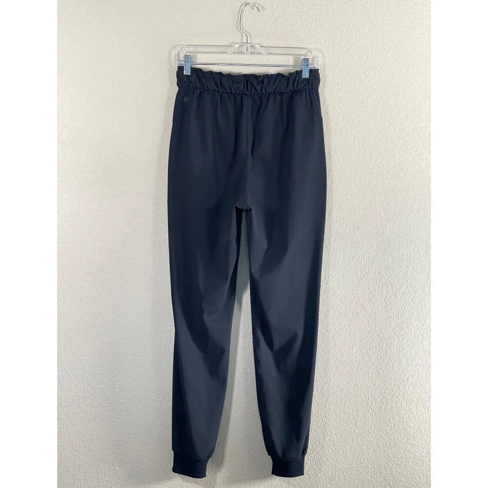 Lululemon Stretch High Rise Jogger Pants Style W5DQDS Black - Picture 6 of 10